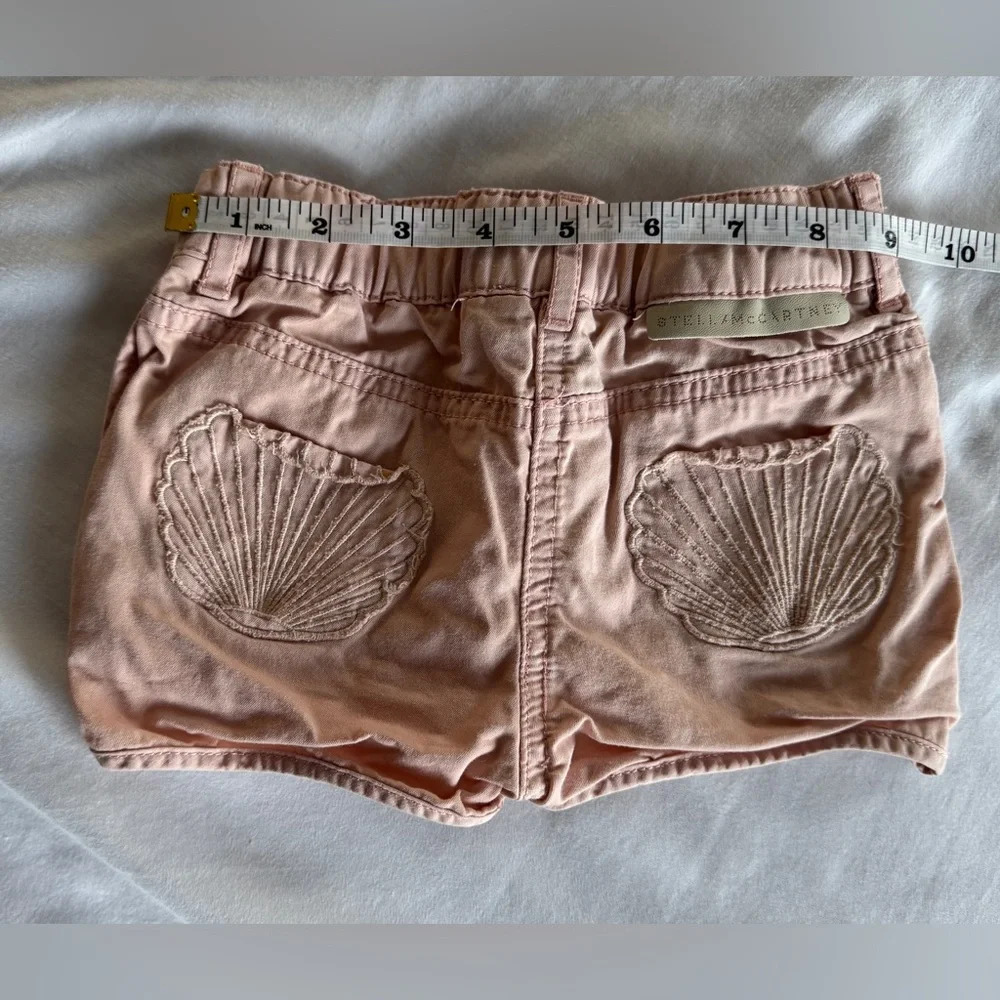 Stella McCartney Baby Girl Knit Cotton Shorts – Size 18 Months (Dusty Pink)
